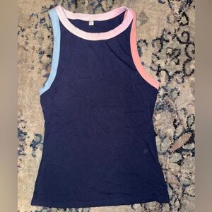 Colorblock Sleeveless Women's Top